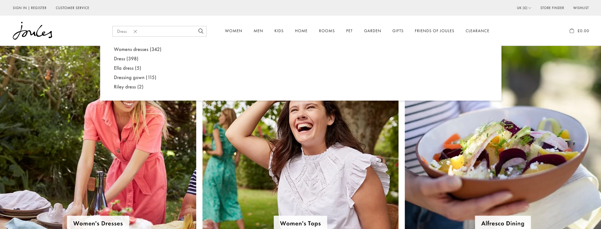 Joules Search Bar - A/B testing ab testing product design ui user testing ux