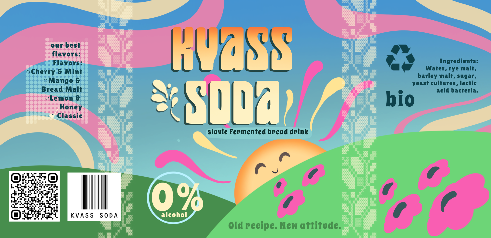 Slavic classic drink packaging design by Veronika Barkova on Dribbble