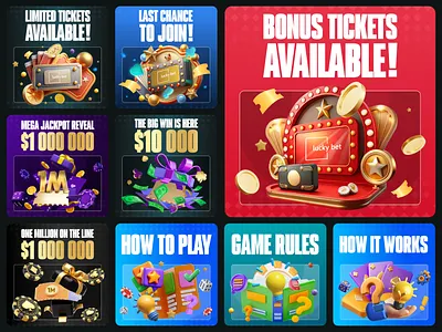 Casino Banners | Gambling iGaming Betting | Social Media app banner banners betting branding casino design figma gambling graphic design igaming illustration logo ui ux vector