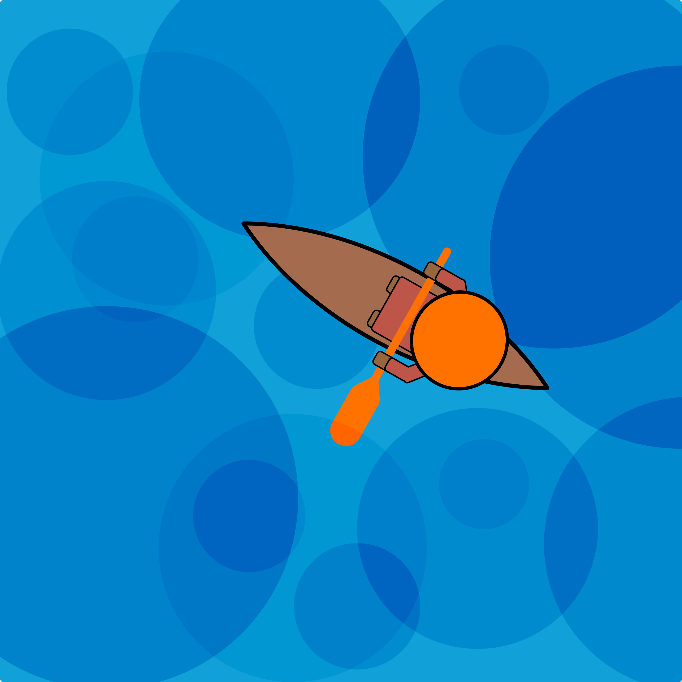 just a man and his canoe canoe illustration kneeling orange hat shunte88 vector