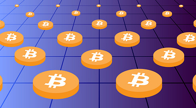 Cryptocurrency Bitcoin banner design banner bitcoin coin crypto cryptocurrency digital payment illustration money token