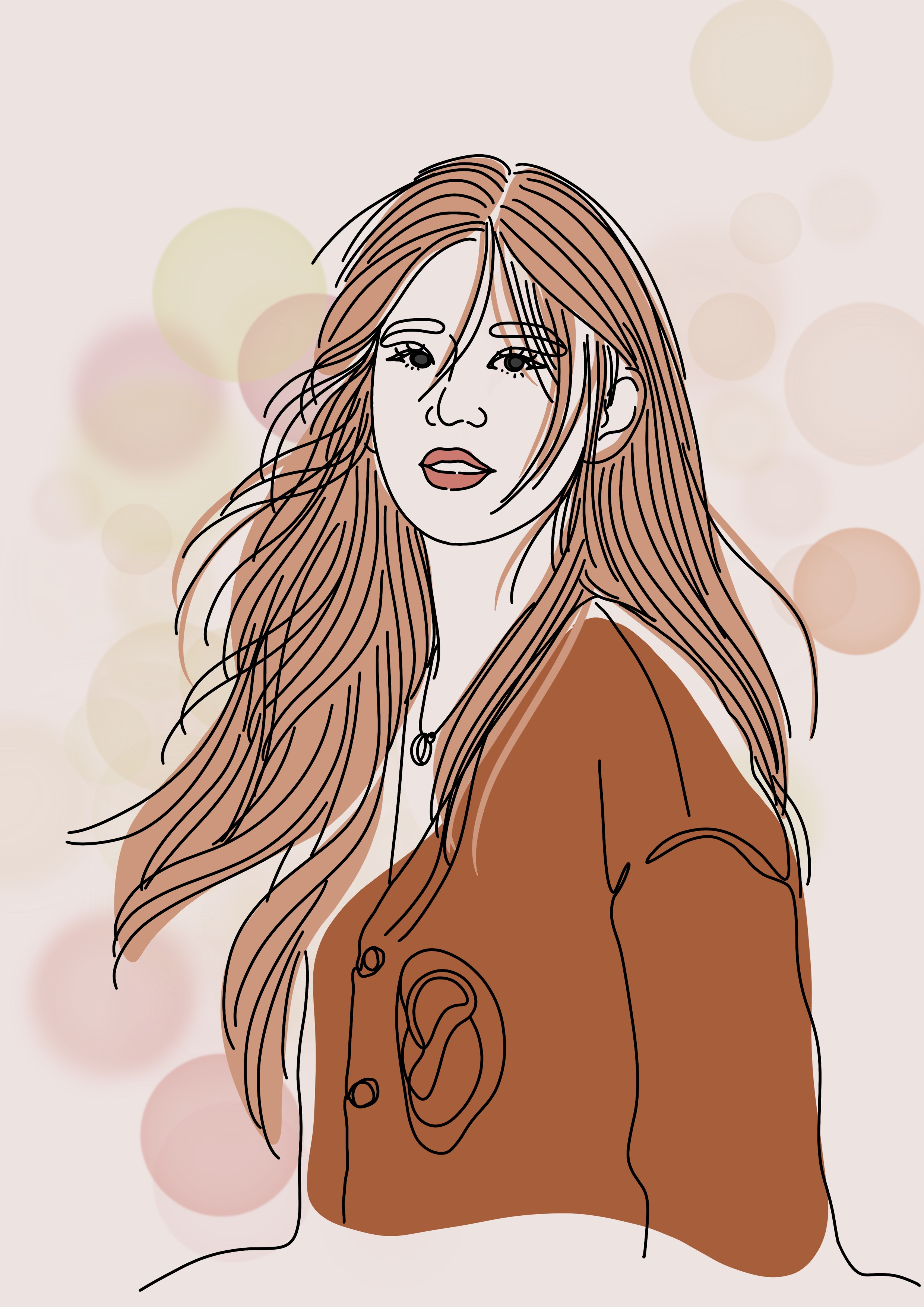 Minimalist Line Art Illustration continuous line design digital art illustration line line art minimalist one line portrait vector