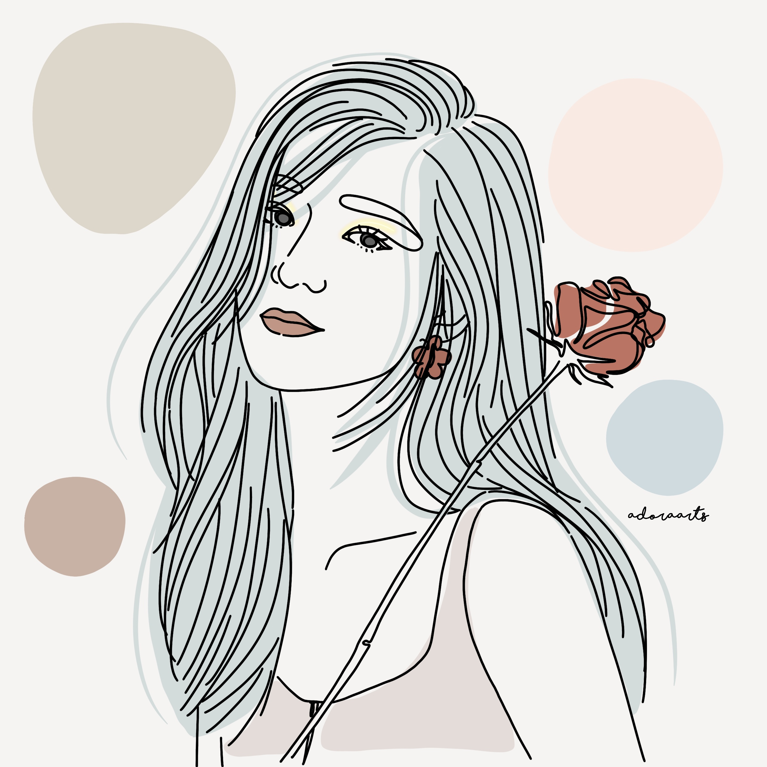 Minimalist Line Art Illustration design digital art illustration line line art minimalist one line portrait vector