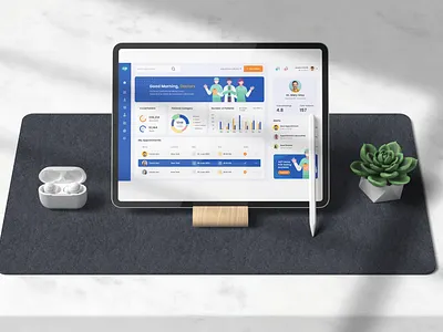 Patient Care Management Dashboard admin dashboard clean ui dashboard design healthcare hims hospital management medical patient ui ux