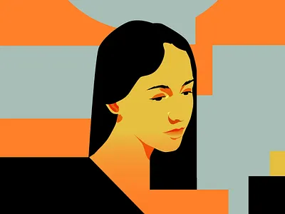 2608 abstract blog blog post branding composition coorporate coorporate illustration cover cover illustration design editorial editorial illustration girl girl illustration illustration lines minimal portrait social woman illustration