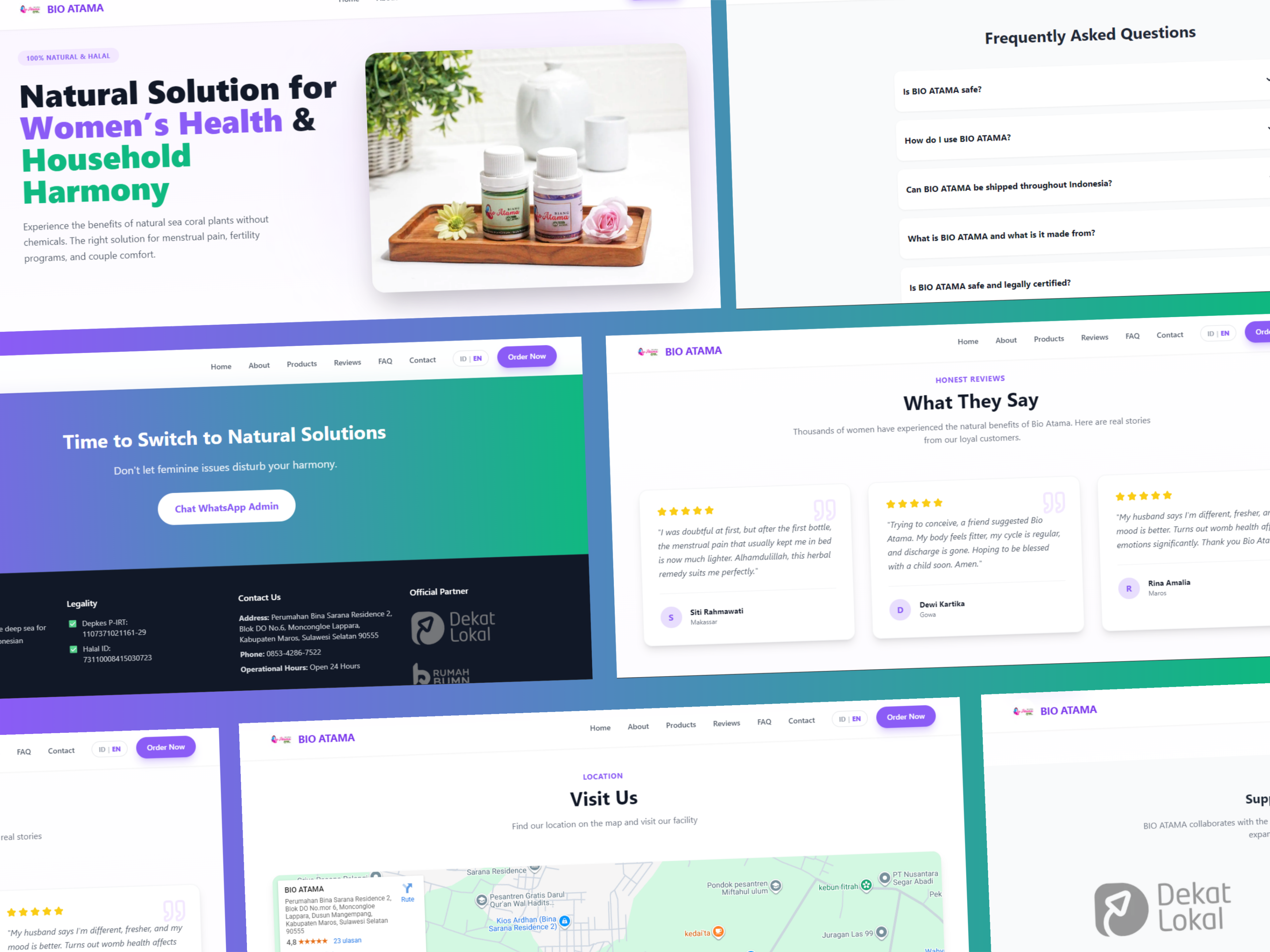 Example of Custom Scrollable Landing Page (Deploy)