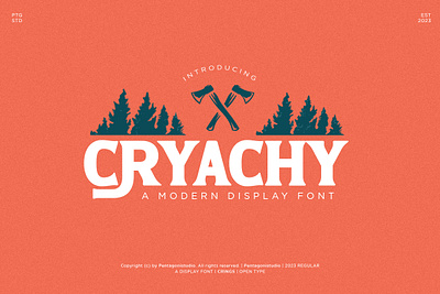 Cryachy | Modern Display artdeco canva classic classy clean decorative display fancy fashion font groovy magazine modern retro style stylish trend trendy typeface vintage