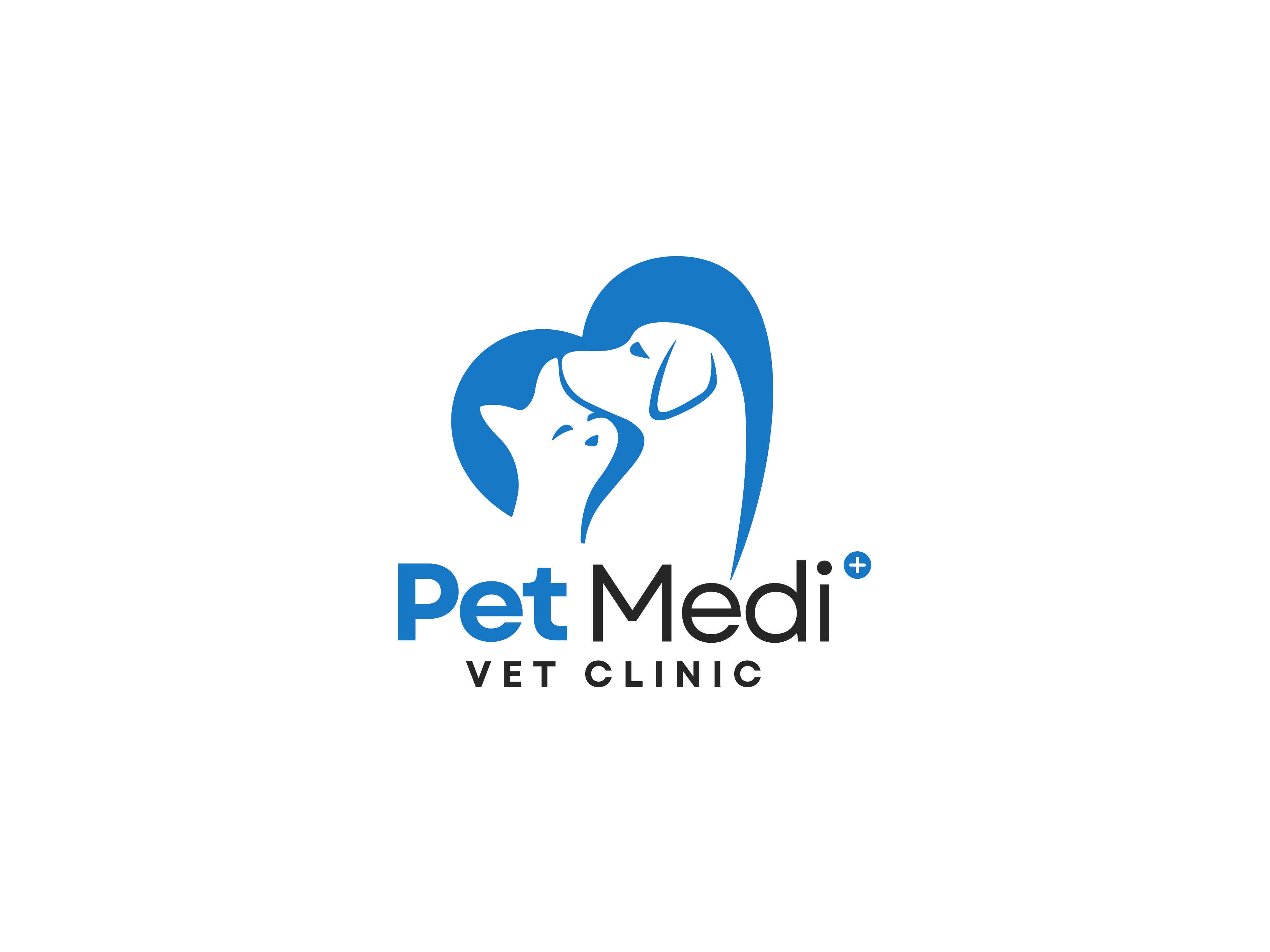 PetMedi: A Logo Built on Trust, Designed for Care animal logo blue logo brand identity design brand strategy cat and dog logo healthcare branding heart logo logo design logo designer logo for clinic minimalist logo modern logo design pet care branding pet logo professional logo design small business branding vet vet clinic identity veterinary logo visual identity