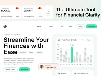 Financial Clarity Platform – Smart UI for Smarter Money app branding budgeting app clean ui dashboard design design finance app fintech flat interface investing modern ui money management personal finance product design ui uiux ux web web design