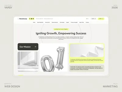 Marketwise | Marketing Website Design 2026 design interface landing page product design ui ui design ux design web design website