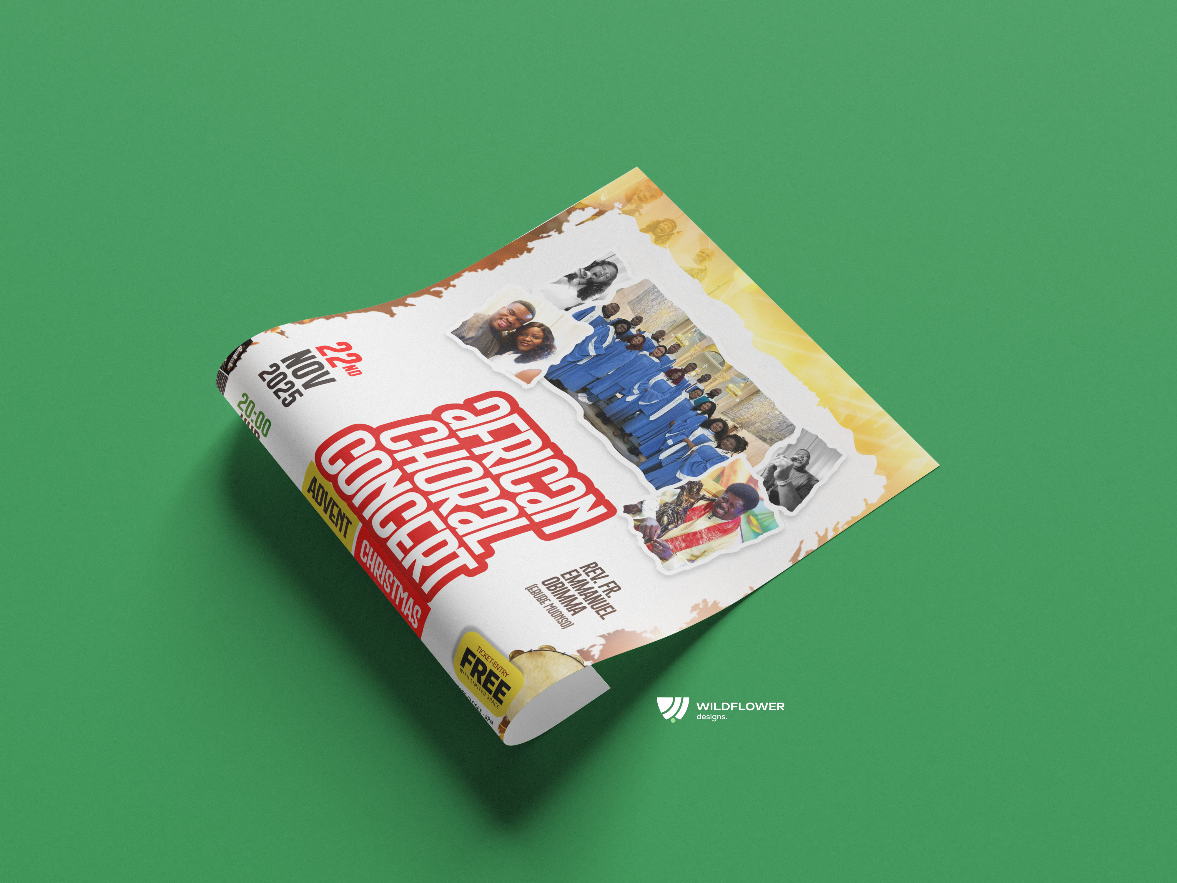 African Choral Concert - Flyer ad design design duo lingo ad design dutch flyer design flyer flyer design flyer graphic design graphic design layout design marketing assests poster poster design print ad design print design print flyer design social media graphics