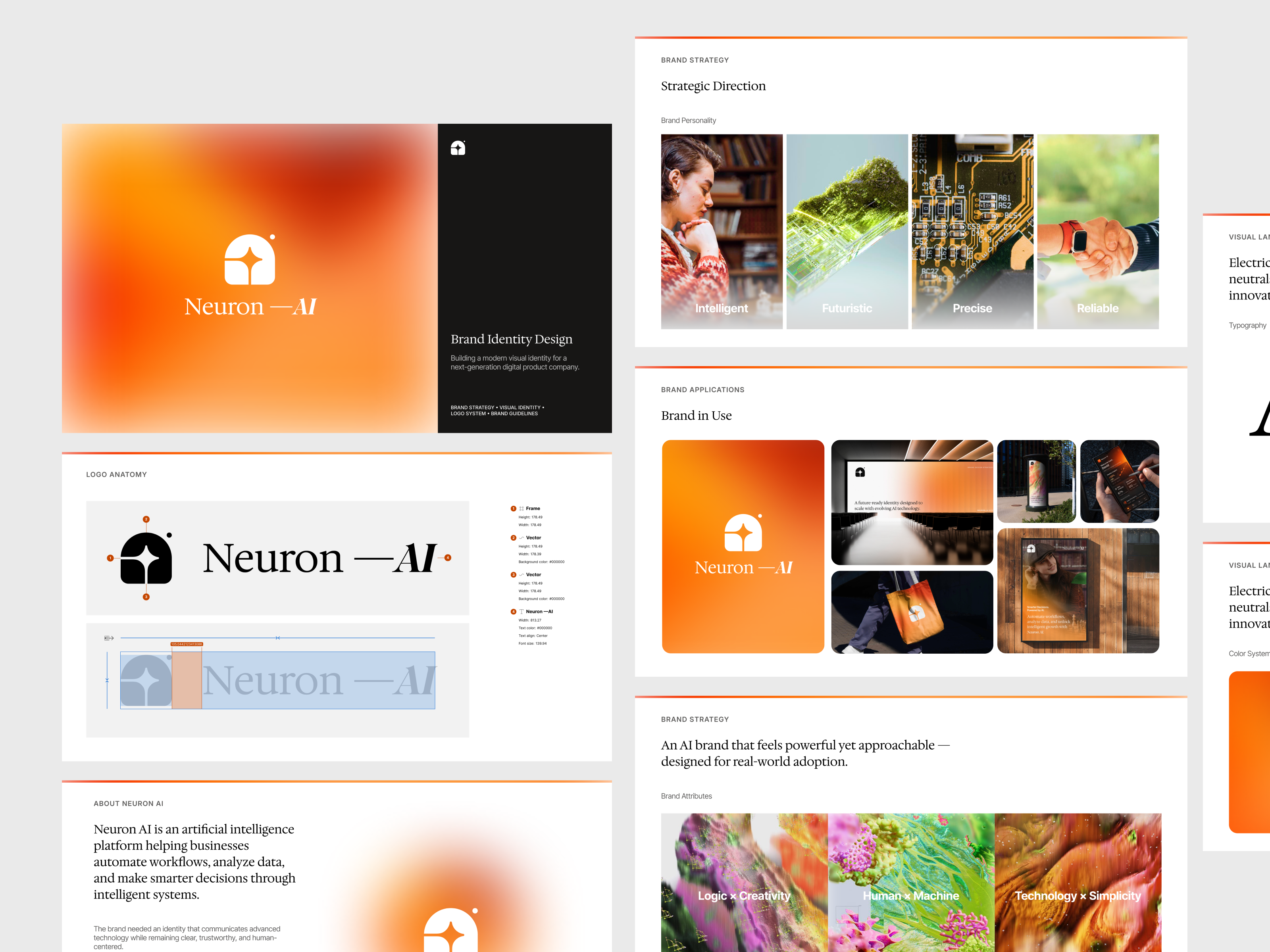 Neuron — AI Branding & Brand Identity Design ai brand identity ai branding ai design brand identity brand strategy branding digital branding identity design logo edsign saas branding startup branding tech branding visual identity