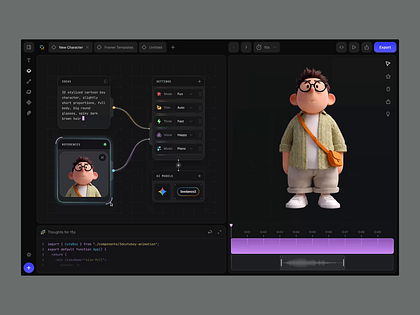 3D AI motion app