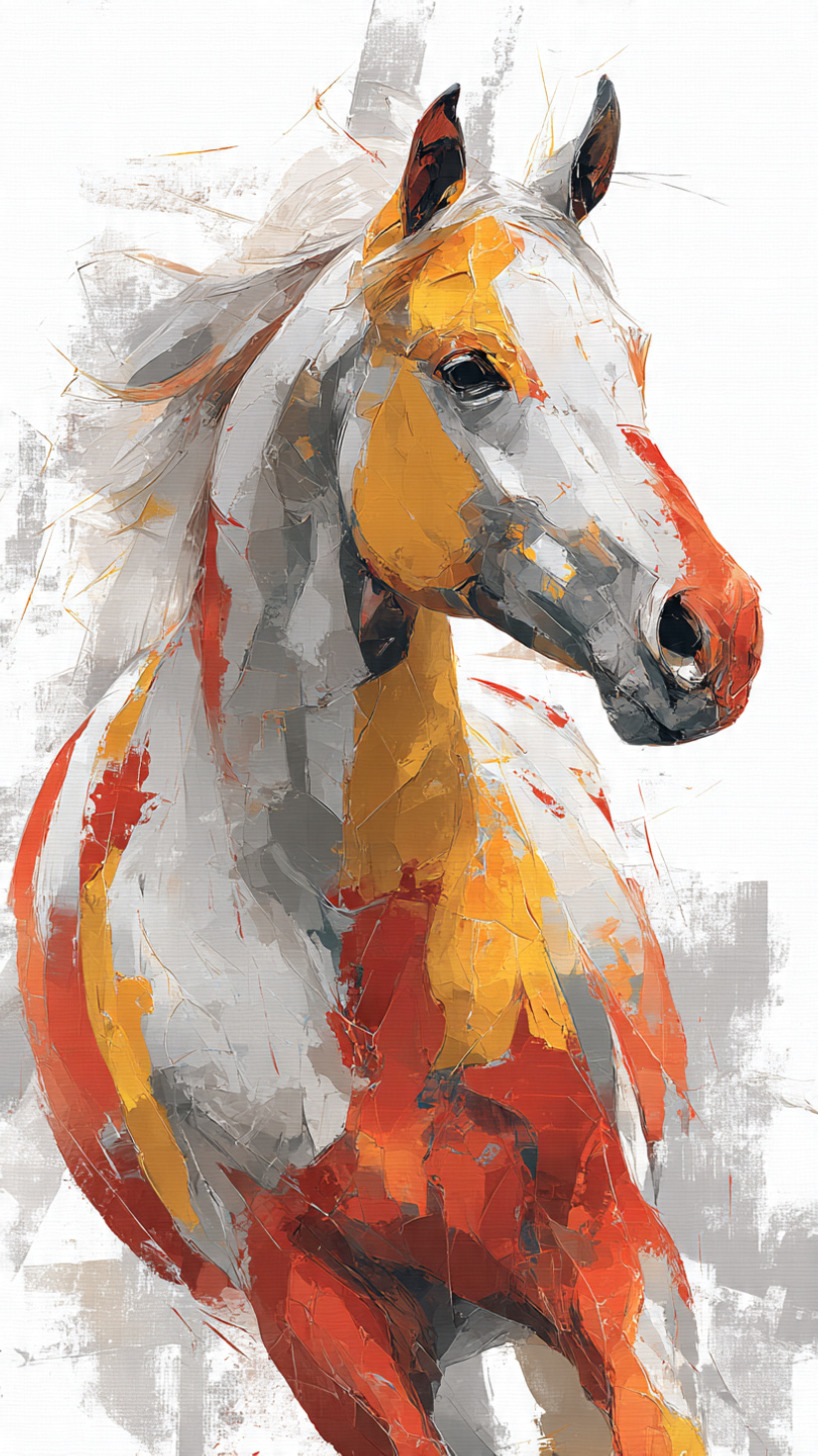 Fiery Colors Horse, an Artistic Show
