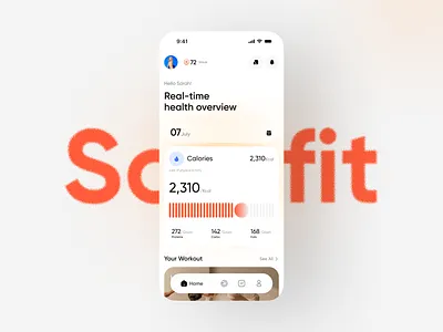 Sorofit Fitness App UI appui fitnessapp healthtracking mobileappdesign ui