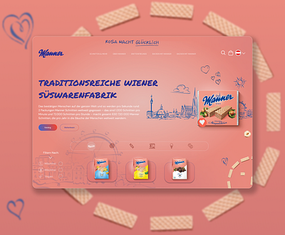 Viennese waffles first screen redesign design graphic design ui ux