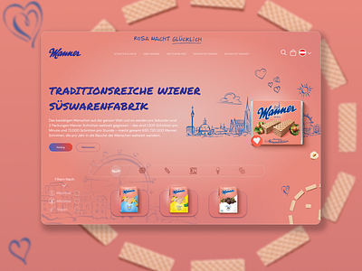 Viennese waffles first screen redesign design graphic design ui ux