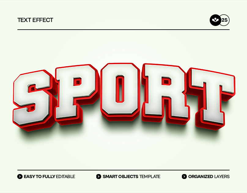 Sport Text Effect design effect graphic design illustration photoshop solasome sport text typography