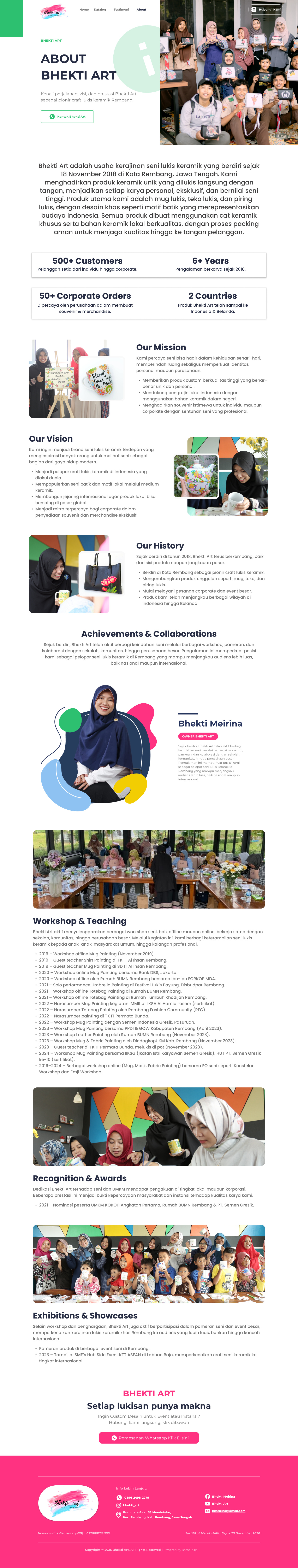 Example of Custom Scrollable Landing Page (Deploy)