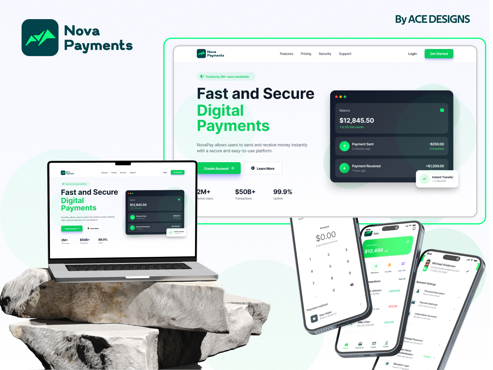 Example of Full Logo & Brand Identity & UI Bundle