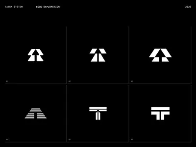 Tatra System — Geometric Logo Exploration brand guidelines branding consulting geometric grid hr indonesia logo logomark mark minimalist modern logo t logo