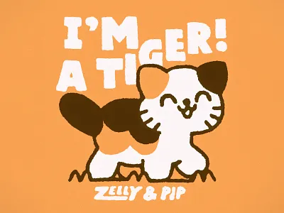 I’m a tiger! branding brandingdesign cat characterdesign cute design designcommission graphic design illustration japanese japanesestyle kawaii lettering logo logodesigner merchdesign startupbranding tshirtdesign typography
