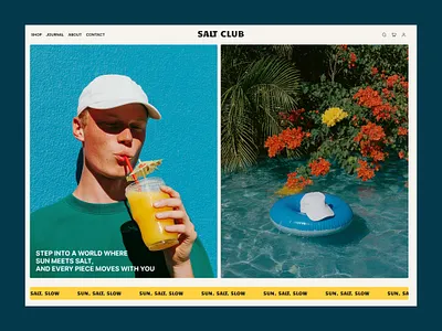 Ecommerce Homepage ecommorce editorial homepage layout minimal typography ui webdesign