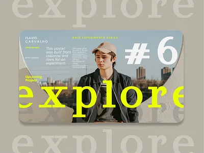 Grid Exploration - 06/08 graphic design layout minimal design nordic design typeface yellow