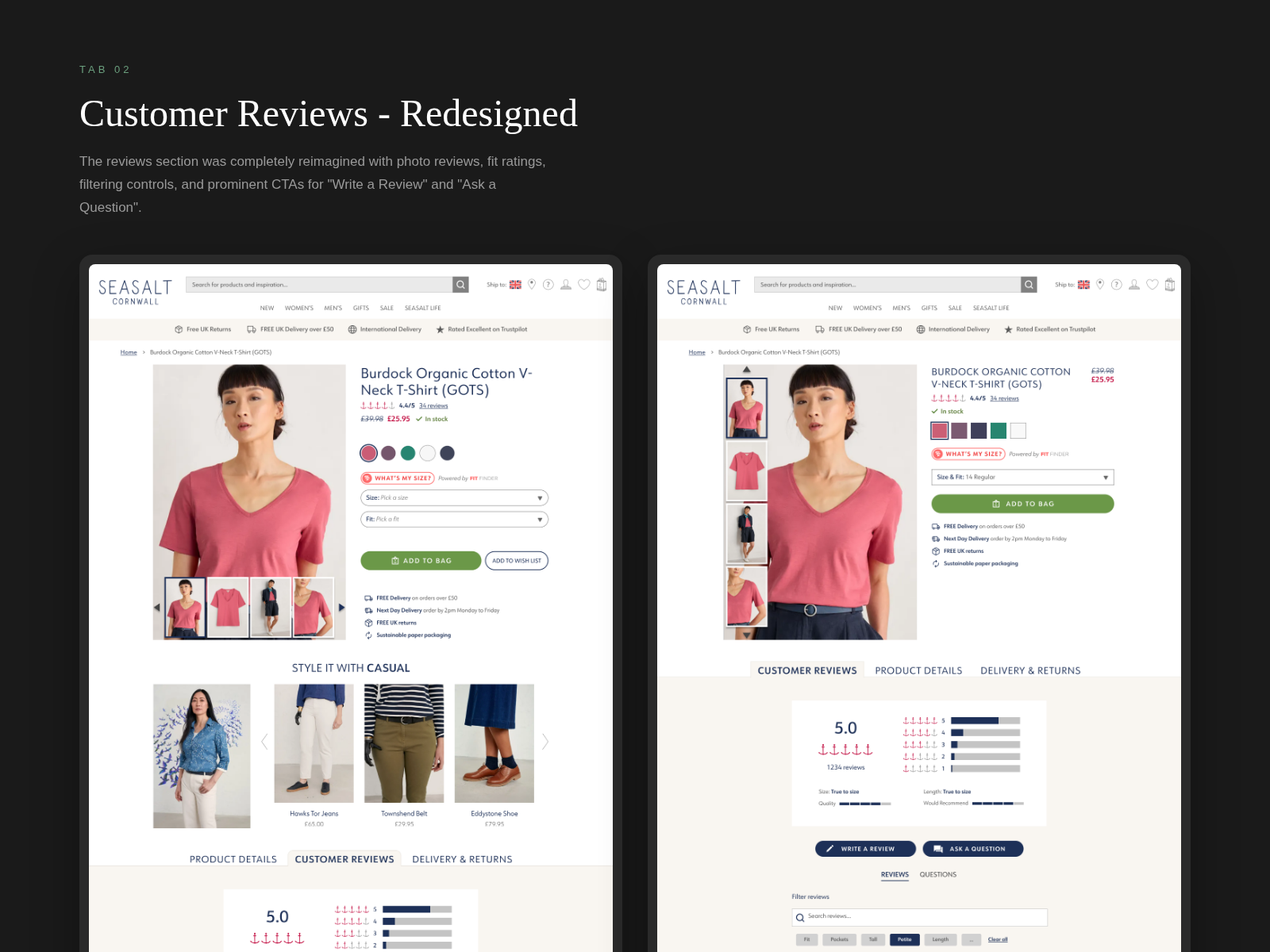 Holistic Journey Optimisations ab testing checkout design ecomm product design ui ux