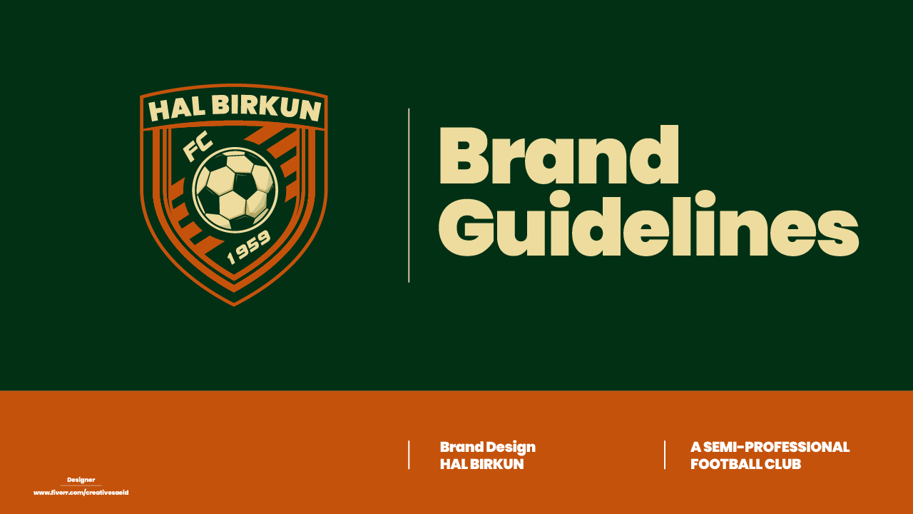 Hal Birkun Brand Guidelines brand guidelines branding design figma footbal club logo football football logo graphic design illustration landing page logo vector
