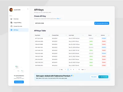 Dashboard for FableVerse clean clean ui dashboard light dashboard light mode ui ui kit