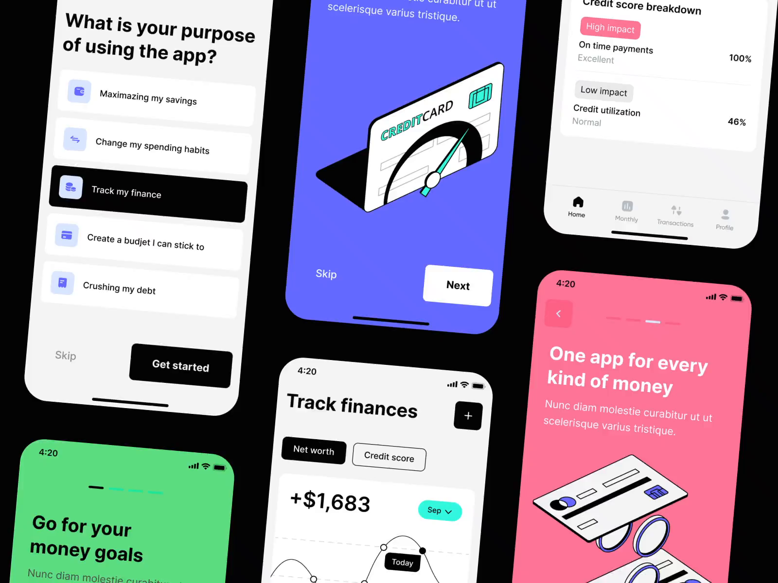 Example of Illustration Pack For Mobile App