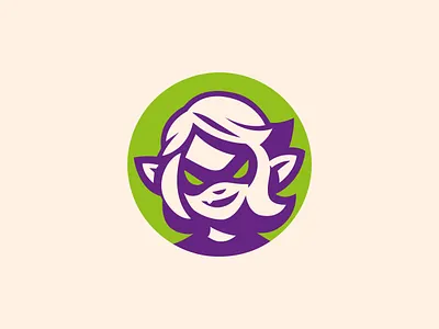 ELF branding cartoon design dryad elf fae fantasy graphic design icon illustration logo logo design magic mystical vector woodelf