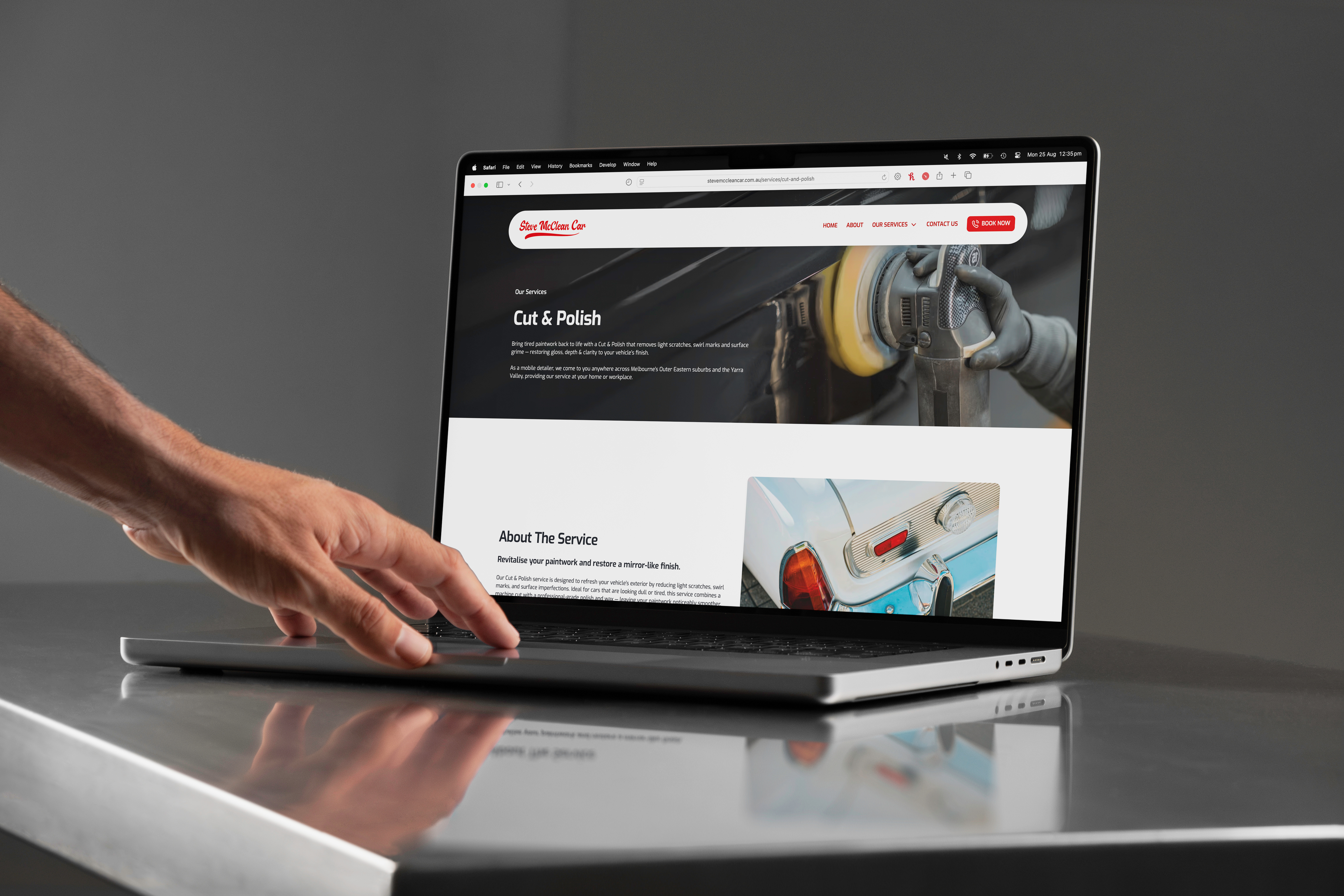 Steve McClean Car Detailing & Services Website australia automotive automotive website car cleaning car detailer car detailing design development melbourne ui ux victoria web web design web development webflow website website design
