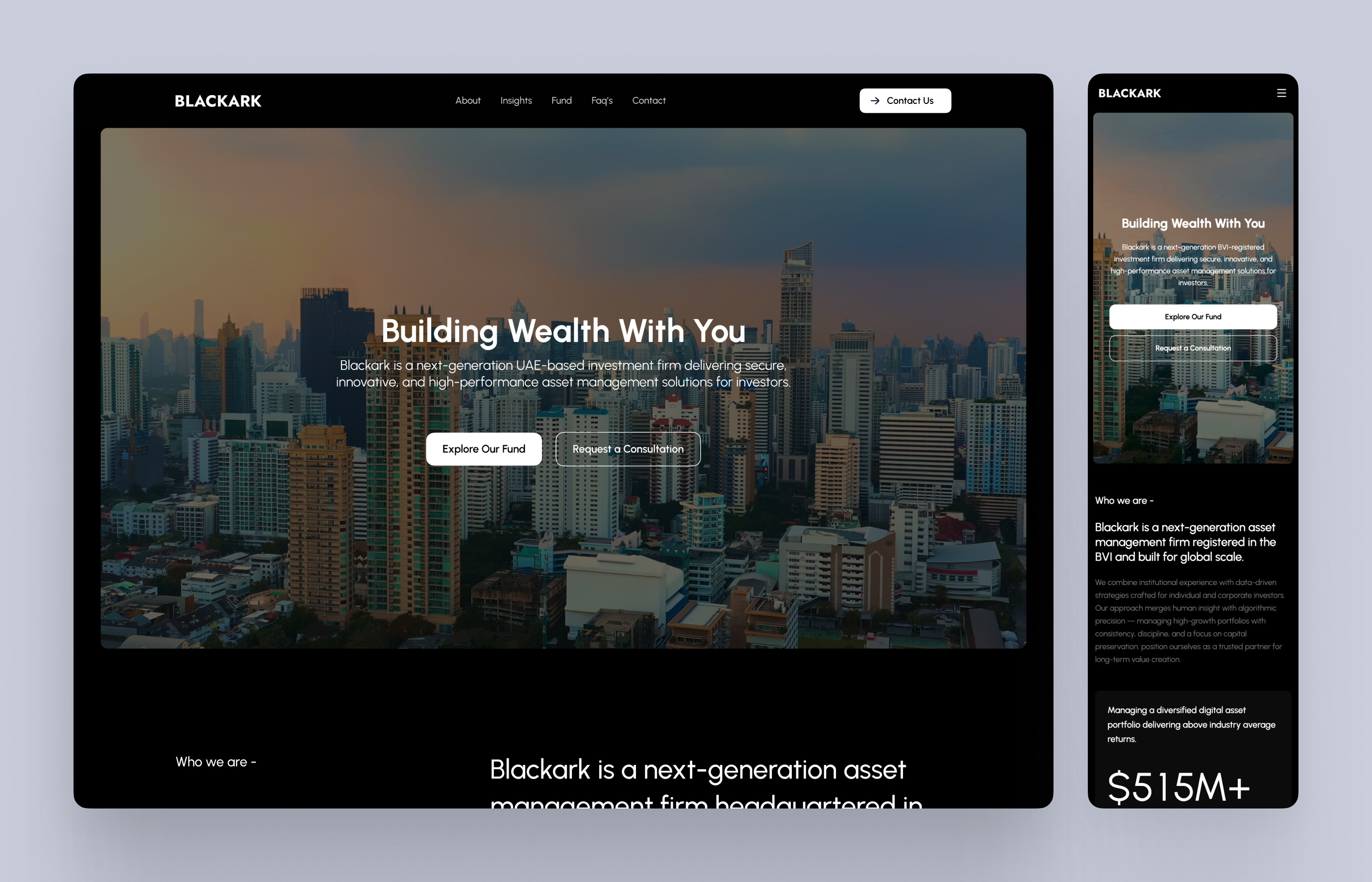 Fintech Investment Website Design design figma fintech ui usamafolio website