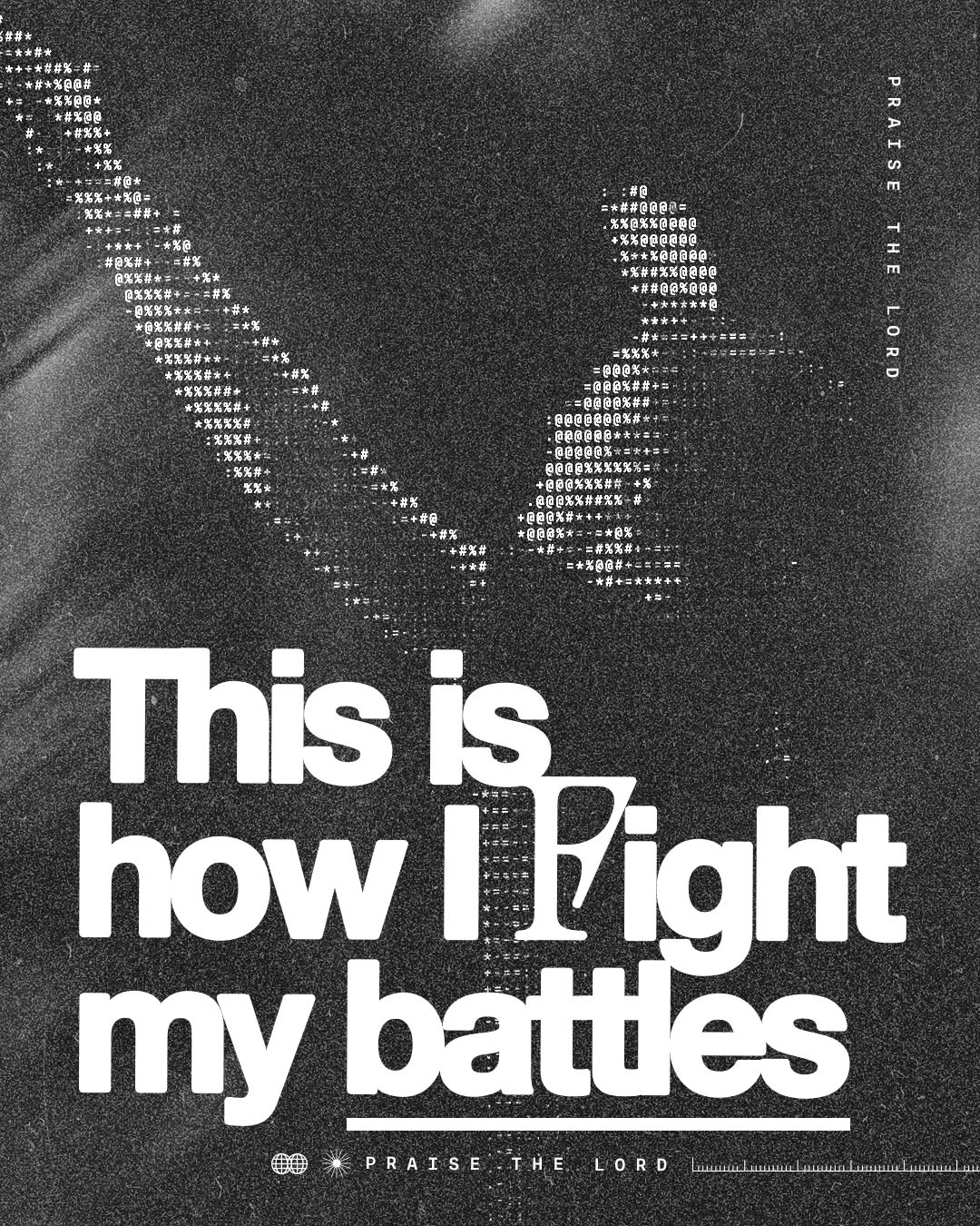 This is how I Fight my battles | Christian Poster christian christian sermon church easter easter sermon easter week god jesus sermon sermon series
