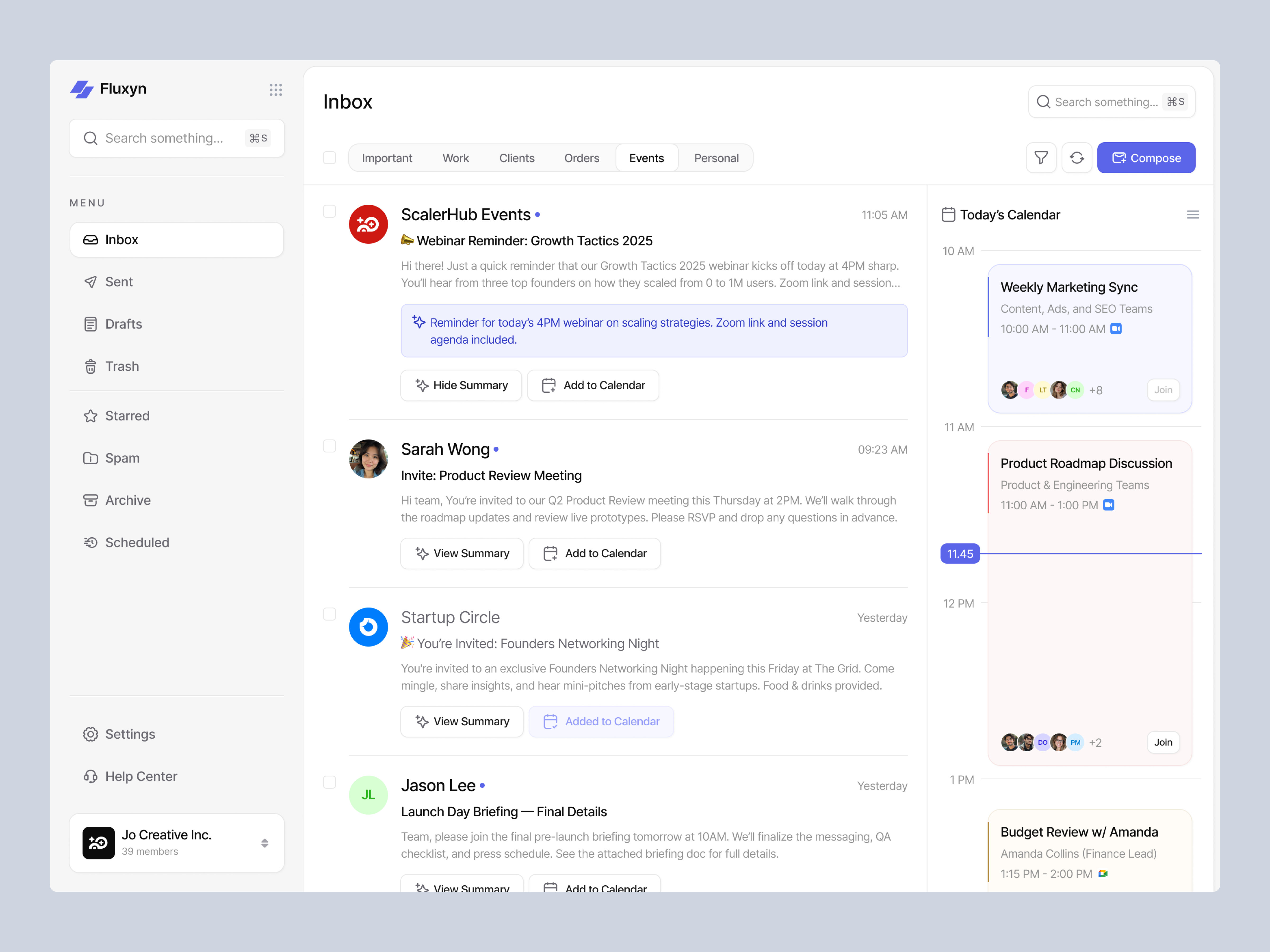 AI Email Dashboard - Events Email Inbox ai ai assistant ai assistant dashboard ai chat ai email ai email dashboard broadcast chat chatting communication dashboard email email event minimal modern text ui ui design ux design website
