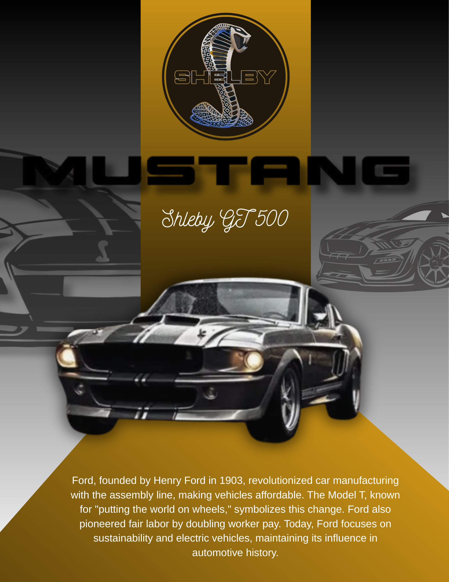 Shelby GT 500 Poster