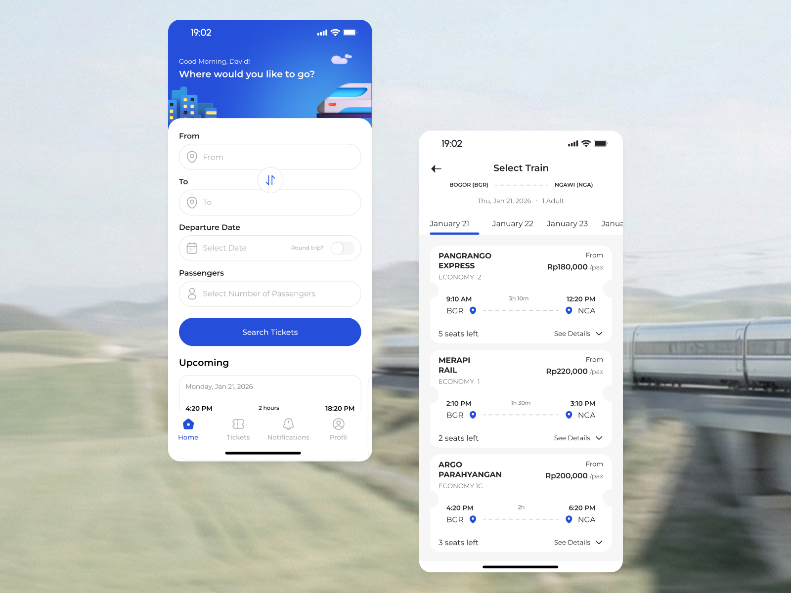 Example of 4 Screen Mobile App Trial
