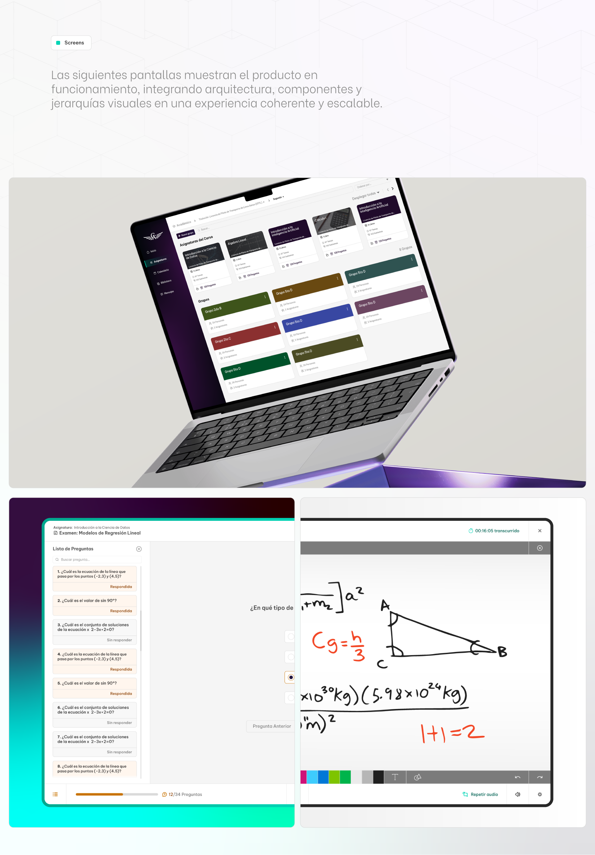 Class – SaaS UX/UI Design dashboard design edtech product design saas ui user experience user interface ux visual identity web design