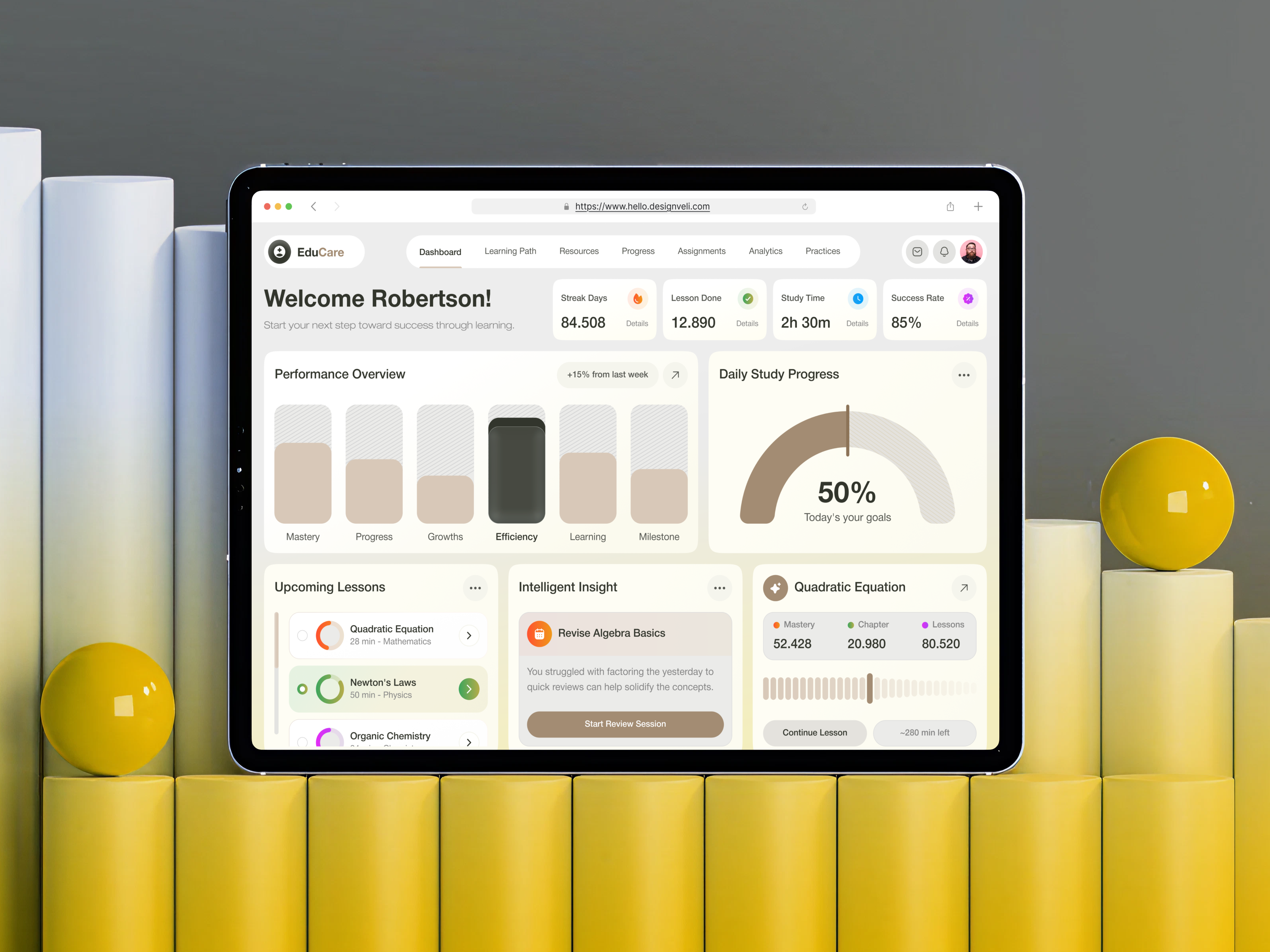 EduCare-AI-Powered Personal Tutor Dashboard ai education ai tutor app app design branding dashboard design dashboard ui data analytics design education dashboard education platform illustration minimal ui mobile app online learning product design saas dashboard student snalytics ui ux web app design