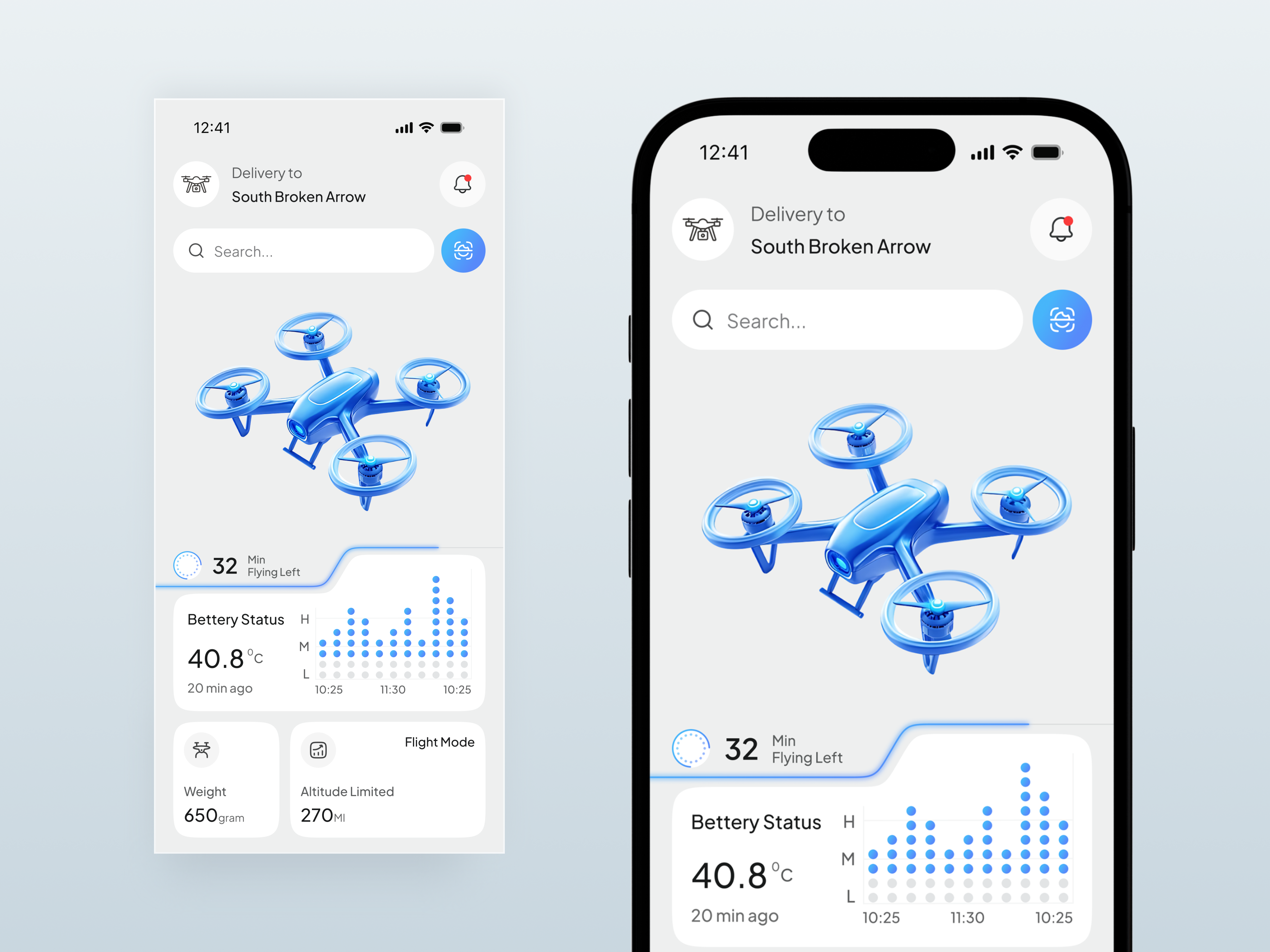 Drone Delivery Mobile App Design analytics app app design dashboard ui delivery app drone app drone delivery drone delivery app fintech style flight tracking illustration ios app live tracking logistics app mobile modern interface product design tracking app transportation tech uiux