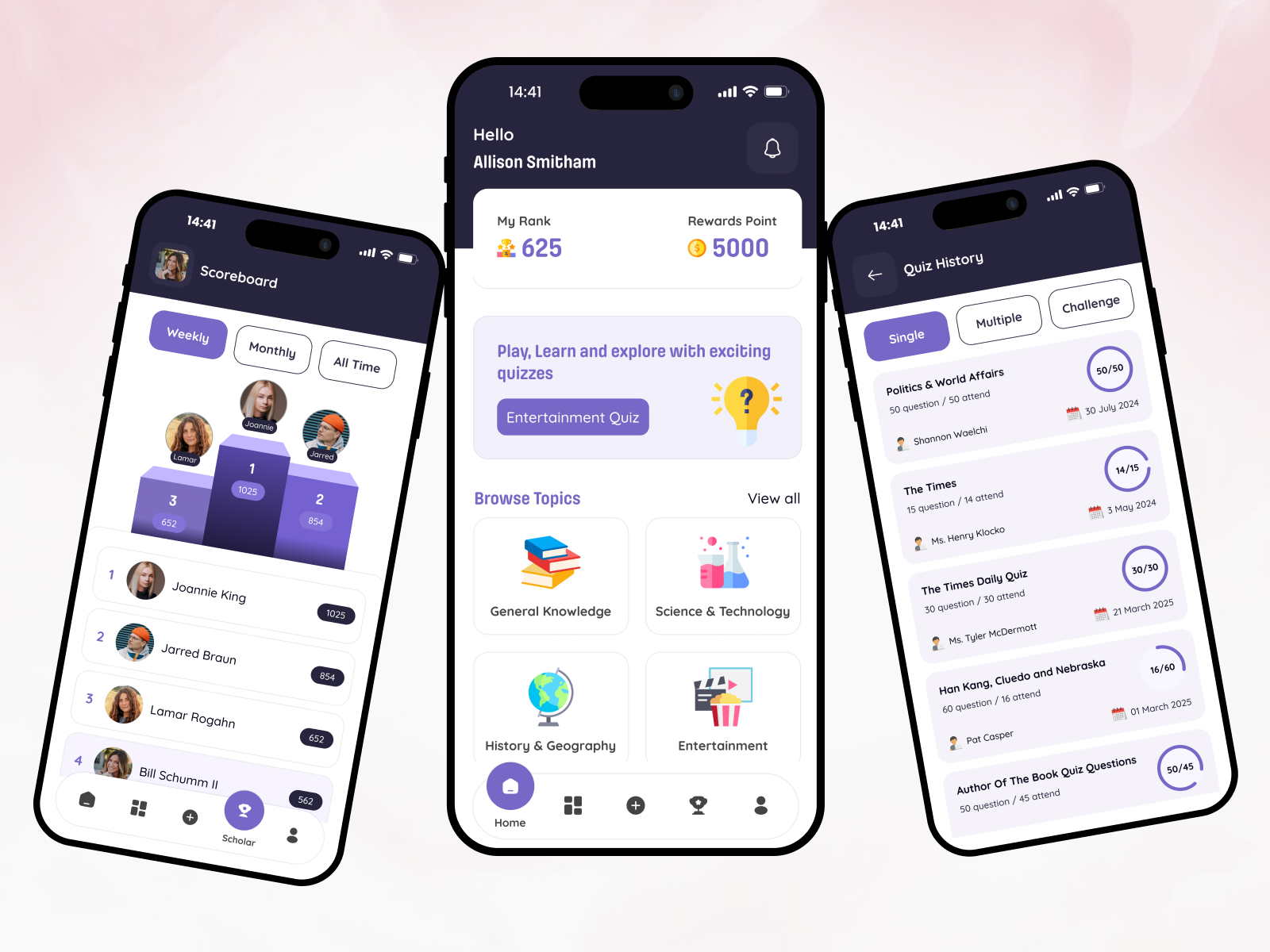 Example of Mobile App UI UX Design
