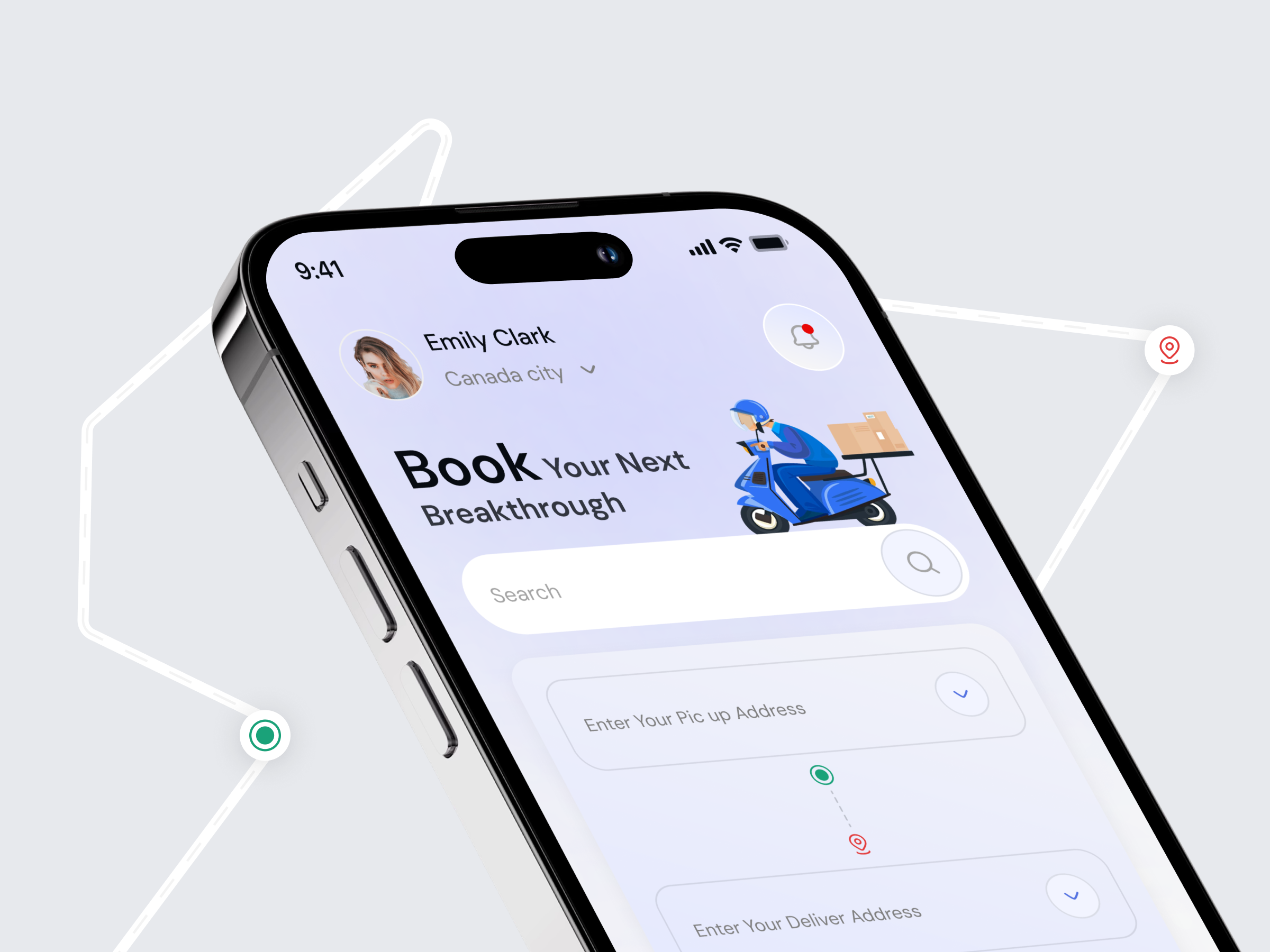 Example of Porter - Logistics Mobile App Redesign