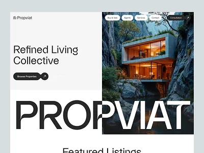 Scandinavian Premium Real Estate Website Design creative high end property luxury real estate premium real estate scandinavian architecture ui ui design uiux website