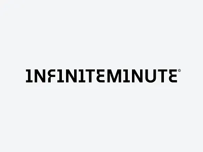 Iifinite Minute Wordmark. ©2026 ai bold branding crypto graphic design infinite logo logotype minute simple startup wordmark