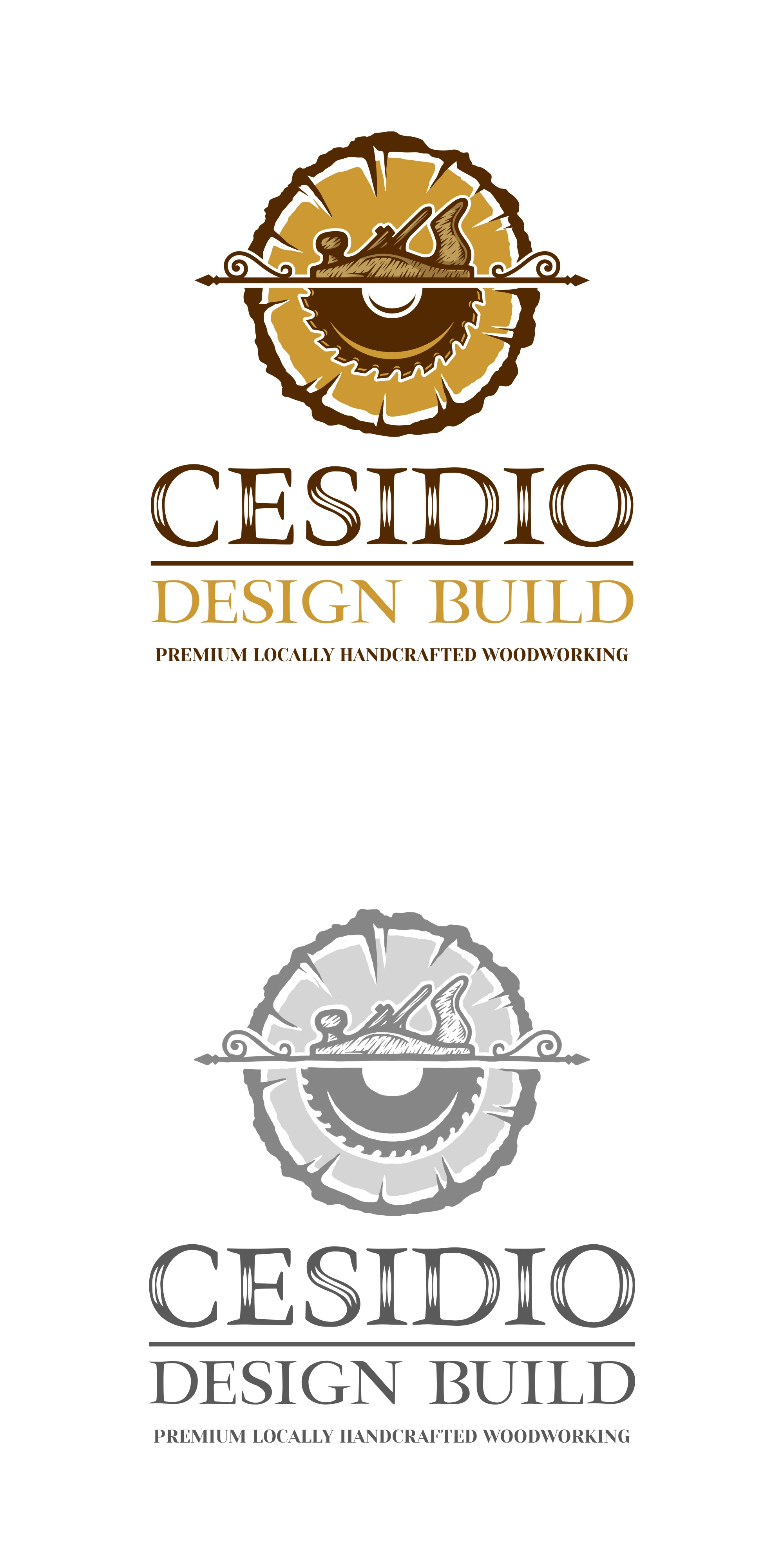 Design Project - Cesidio Design build branding business cartoon design forest illustration isolated logo saw sawblade tree ui vector white wood woodwork woodworking