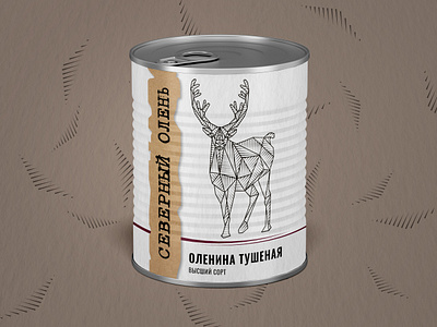 Label for venison stew ai design graphic design illustration logo vector