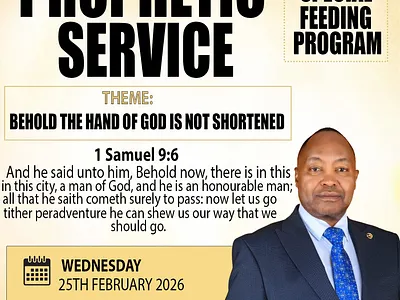 WEDNESDAY PROPHETIC SERVICE POSTER graphic design