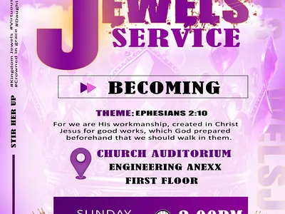 JEWELS SERVICE POSTER graphic design